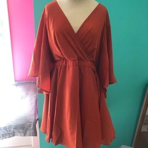 Plus Size Kimono Sleeve Dress US 18